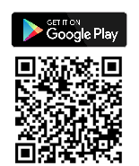 Google Play Store QR code for the PrinterLogic app. Google Play Store badge and QR code for the PrinterLogic app.