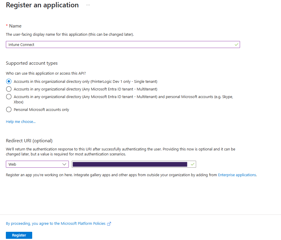 Register an application modal. Register an application modal.