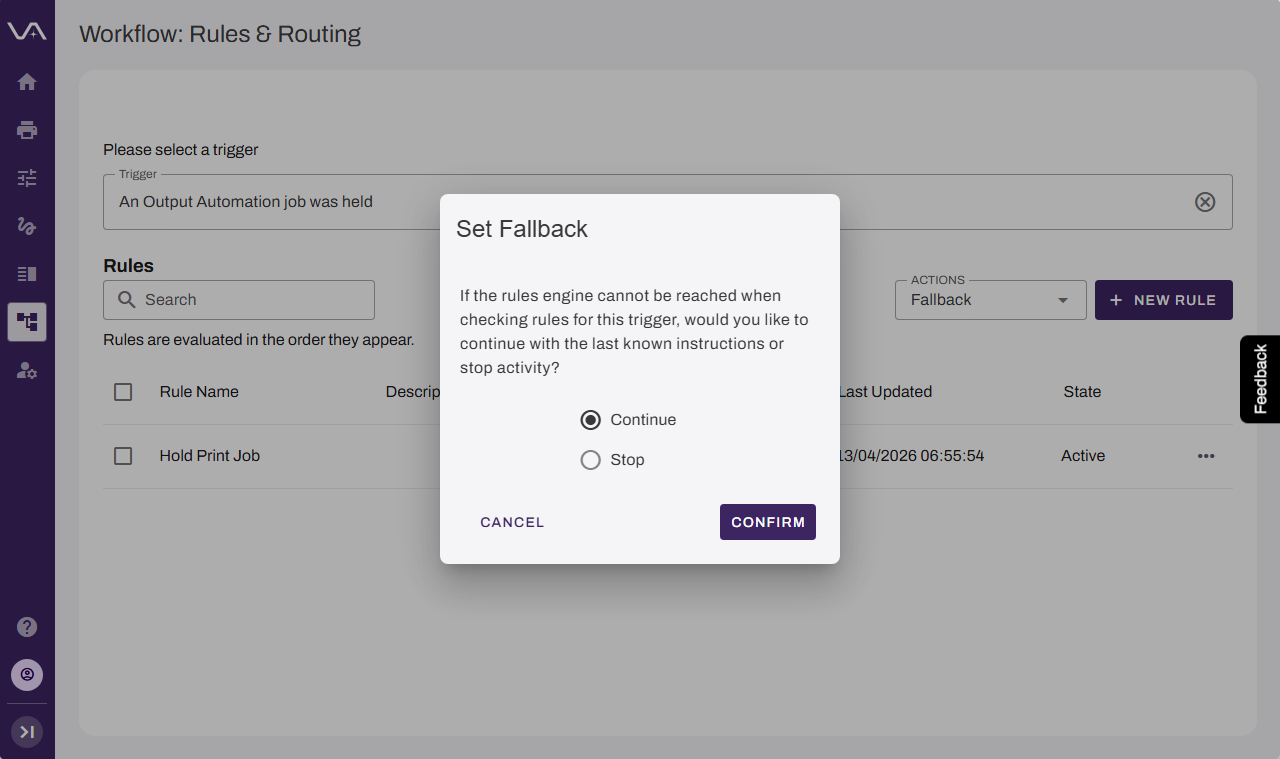 Set Fallback modal Set Fallback modal.